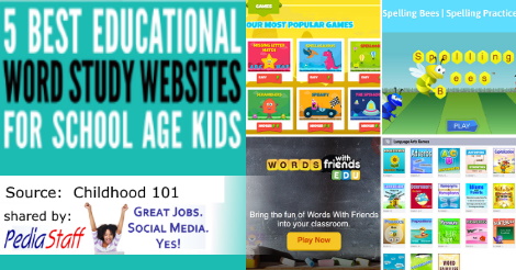 5 FREE Word Study Game Websites for School Age Kids - PediaStaff