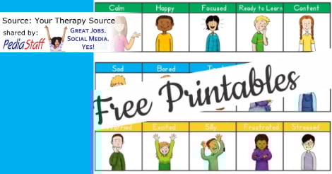 Zones Of Regulation Free Printables Pediastaff